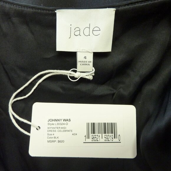 Johnny Was Wynnter Silk-Blend Midi Dress - Picture 7 of 7